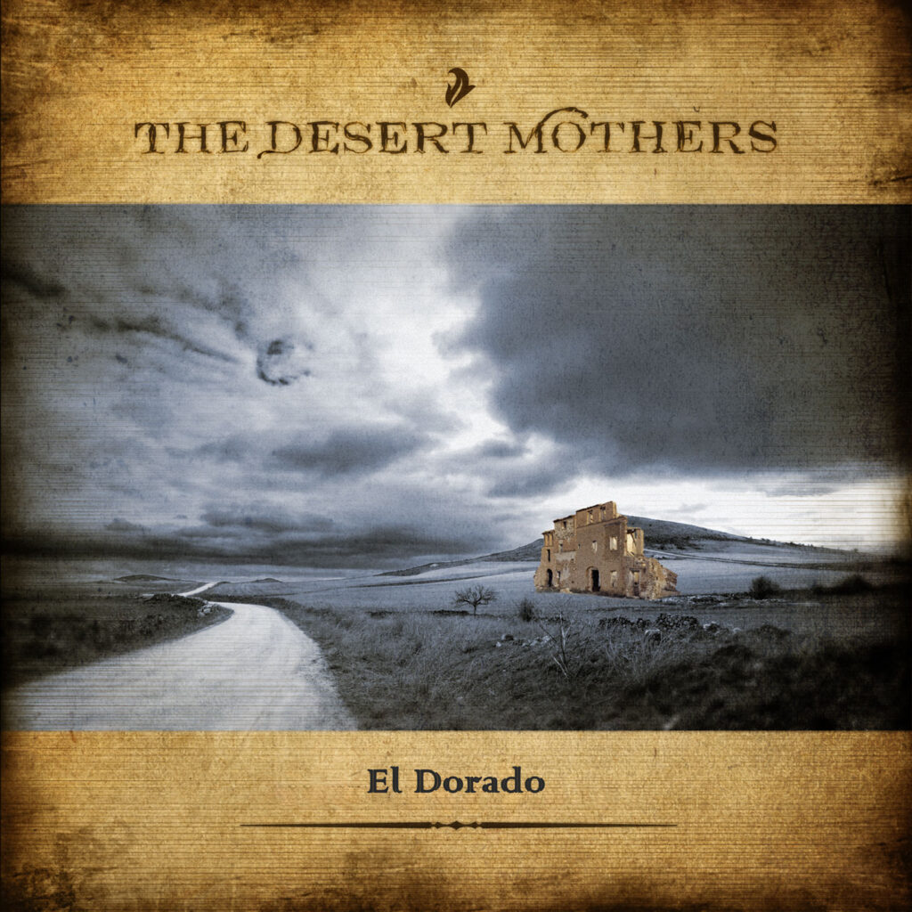 El Dorado cover image: a ruined hotel by a lonely desert road.